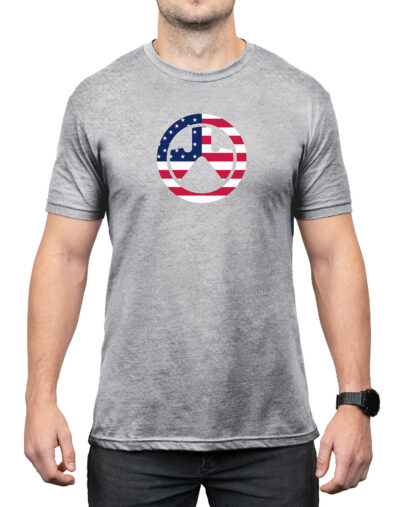 Magpul MAG1281030S Independence Icon  Athletic Gray Heather Cotton/Polyester Short Sleeve Small