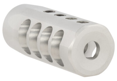 Christensen Arms 8100001701 Side-Baffle  Natural Titanium, 5/8″-24 tpi Threads, 30 Cal (.920″ D Bull barrel)