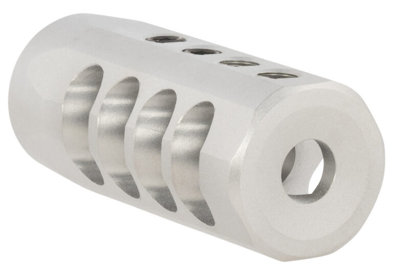 Christensen Arms 8100001702 Side-Baffle  Natural Titanium, 5/8″-24 tpi Threads, 338 Cal (.920″ D Bull barrel)