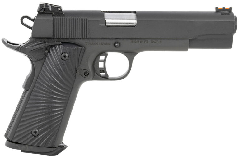 Taylors & Company 230056 1911 Tactical Full Size 10mm Auto 8+1, 5″ Stainless Steel Barrel, Black Parkerized Serrated Slide, Black Parkerized Steel Frame w/Beavertail, Black/Gray G10 Grip Taylors & Company 230056 1911 Tactical Full Size 10mm Auto 8+1, 5″ Stainless Steel Barrel, Black Parkerized Serrated Slide, Black Parkerized Steel Frame w/Beavertail, Black/Gray G10 Grip