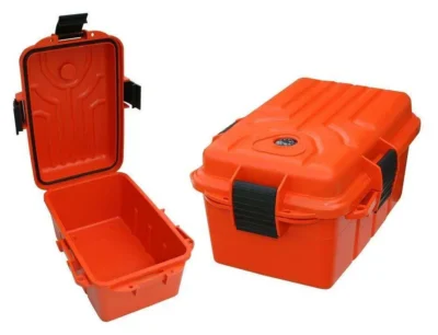 MTM SURVIVOR DRY BOX W O RING ORANGE 10IN X 7IN X 3IN ( 6 PER CASE )