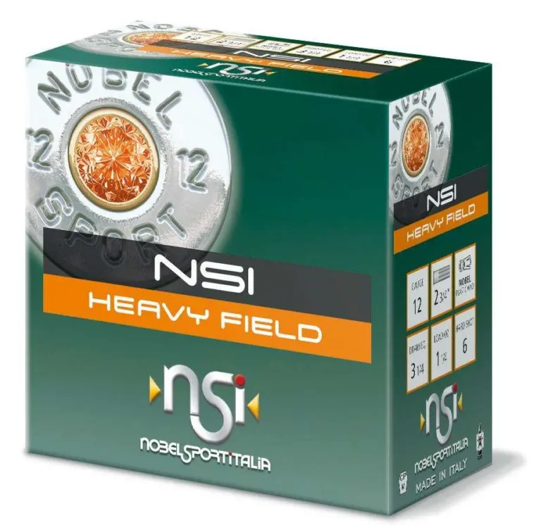 NSI Heavy Field 12 gauge 2 3/4″ 1 1/4 Oz #7 1/2 Shot 1220fps 25/Rd