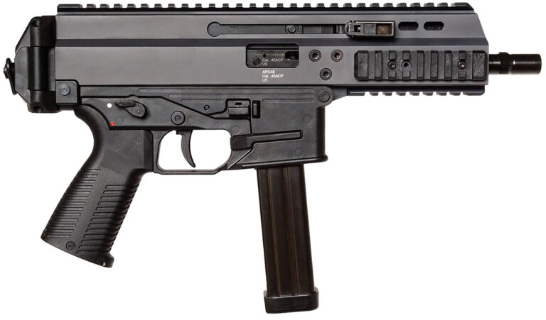 B&T Firearms 36044 APC Pro 45 ACP 25+1 6.80″ Black Steel Barrel, M-LOK Handguards, Black Aluminum Picatinny Rail Receiver, Black Polymer Grips, Ambidextrous B&T Firearms 36044 APC Pro 45 ACP 25+1 6.80″ Black Steel Barrel, M-LOK Handguards, Black Aluminum Picatinny Rail Receiver, Black Polymer Grips, Ambidextrous