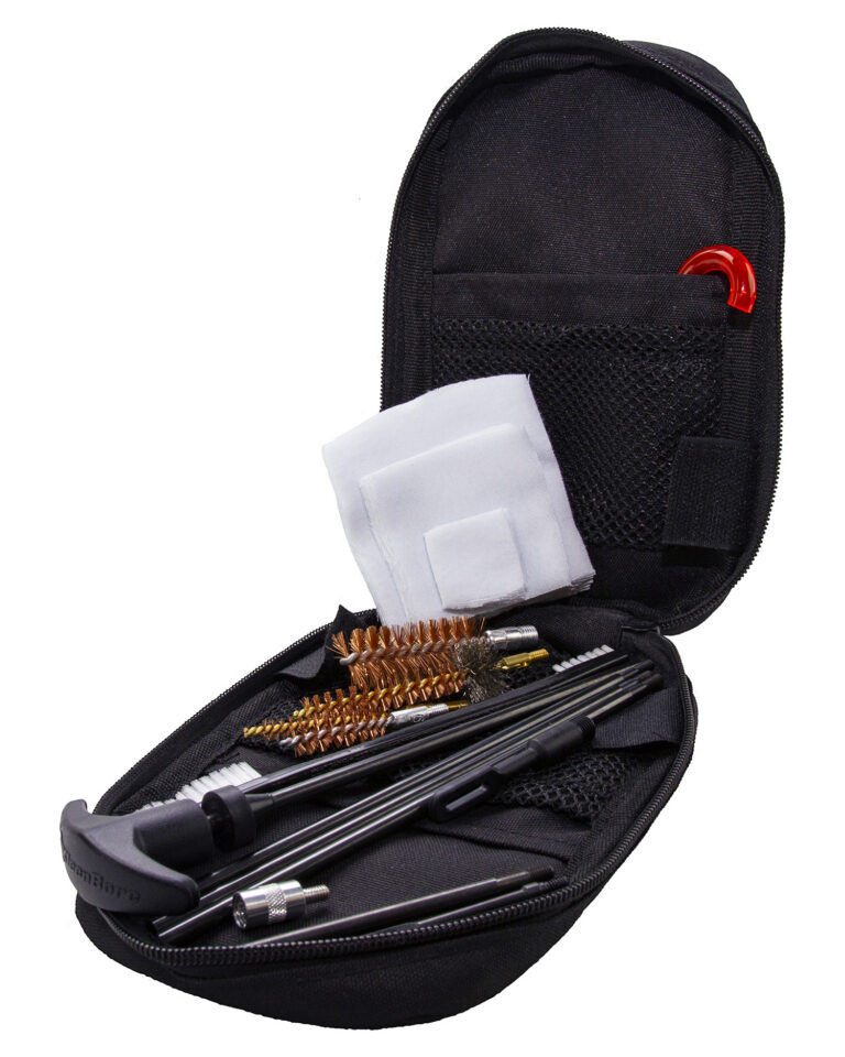 KleenBore KB3G 3 Gun Tactical Kit .223 Rem/ 5.56 NATO/ 9mm/ 12 Gauge Handguns/Rifles/Shotguns Bronze/Nylon Bristles KleenBore KB3G 3 Gun Tactical Kit .223 Rem/ 5.56 NATO/ 9mm/ 12 Gauge Handguns/Rifles/Shotguns Bronze/Nylon Bristles