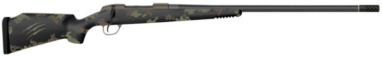 Fierce Firearms FCR300PRC24TF Carbon Rage  Full Size 300 PRC 3+1 24″ Black C3 Carbon Fiber Barrel, Tungsten Gray Cerakote Stainless Steel Receiver, Forest Green Fixed Fierce Tech C3 Stock, Right Hand