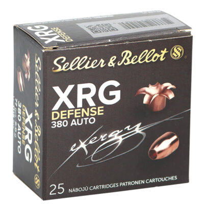 S&B XRG Defense Solid Copper HP 380 ACP 77gr 25/RD