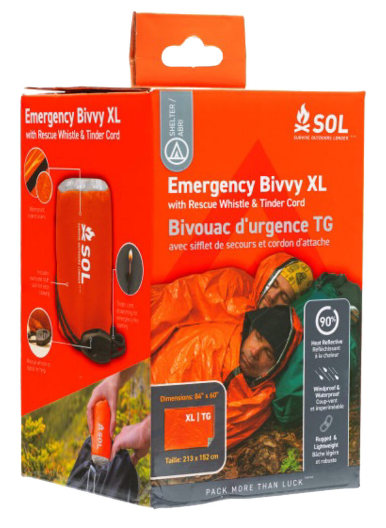 Adventure Medical Kits 01401144 SOL Bivvy Warmth Waterproof Wind Resistant Orange XL Adventure Medical Kits 01401144 SOL Bivvy Warmth Waterproof Wind Resistant Orange XL