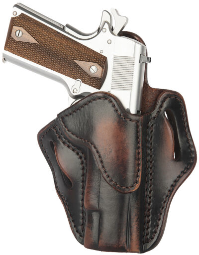 1791 Gunleather ORBH1VTGR BH1 Optic Ready OWB 01 Vintage Leather Belt Slide Fits 4-5″ 1911 Right Hand