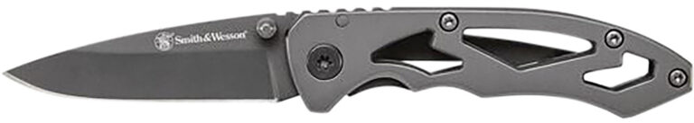 Smith & Wesson Knives CK400CP Skeletonized 2.20″ Folding Drop Point Plain Stainless Steel Blade 3.20″ Handle Includes Pocket Clip Smith & Wesson Knives CK400CP Skeletonized 2.20″ Folding Drop Point Plain Stainless Steel Blade 3.20″ Handle Includes Pocket Clip