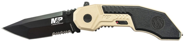 Smith & Wesson Knives SWMP3BSDCP M&P M.A.G.I.C. 2.80″ Folding Part Serrated Black Oxide 4034 SS Blade 4.30″ Aluminum Handle Includes Pocket Clip Smith & Wesson Knives SWMP3BSDCP M&P M.A.G.I.C. 2.80″ Folding Part Serrated Black Oxide 4034 SS Blade 4.30″ Aluminum Handle Includes Pocket Clip