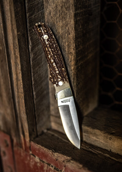 Uncle Henry old 1100089 Next Gen Staglon PH2N Pro Hunter 2.80″ Fixed Drop Point Stainless Steel Blade 3.95″ Staglon Handle Includes Sharpening Stone/Sheath