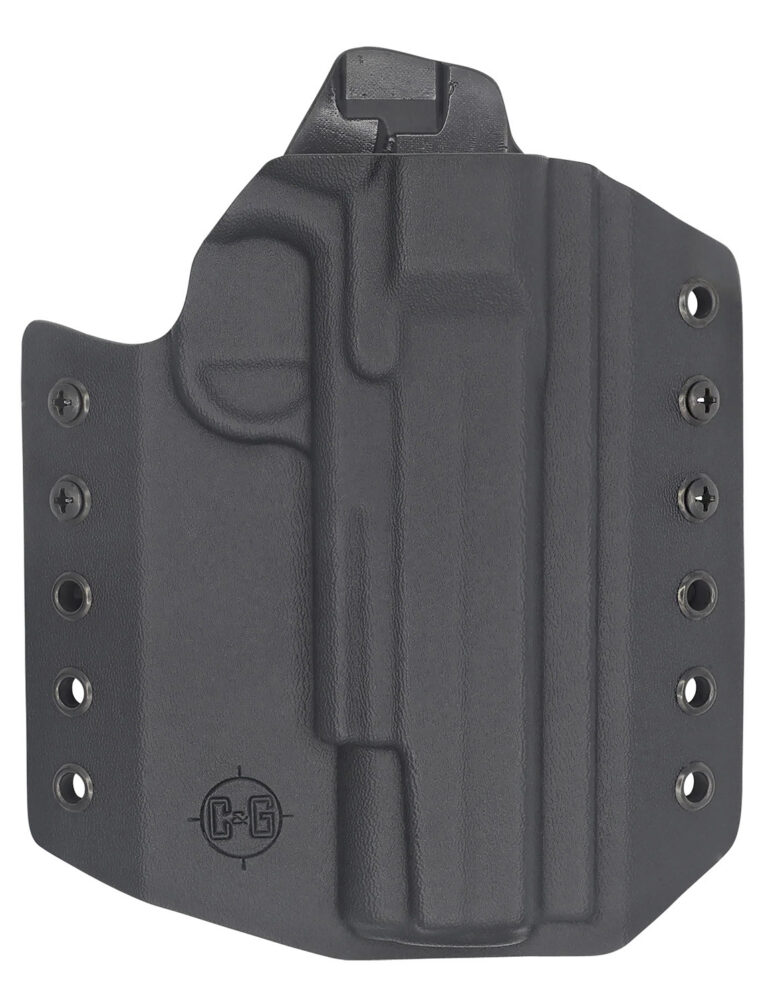 C&G Holsters 1850100 Covert OWB Black Kydex Belt Loop Fits 1911 Government 5″ C&G Holsters 1850100 Covert OWB Black Kydex Belt Loop Fits 1911 Government 5″