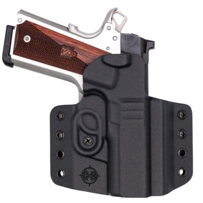 C&G Holsters 1862100 Covert  OWB Black Kydex Belt Loop Fits 1911 3.5″ Right Hand