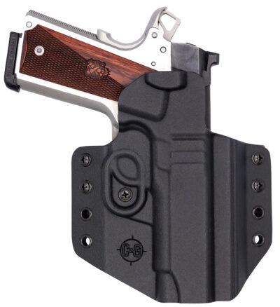 C&G Holsters 1856100 Covert  OWB Black Kydex Belt Loop Fits 1911 4.25″/ Wilson Combat EDC X9 Right Hand
