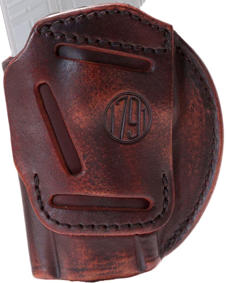 1791 Gunleather 4WH6VTGR 4-Way IWB/OWB Size 06 Vintage Leather Belt Clip Compatible w/Glock 21/Walther PDP Right Hand 1791 Gunleather 4WH6VTGR 4-Way IWB/OWB Size 06 Vintage Leather Belt Clip Compatible w/Glock 21/Walther PDP Right Hand