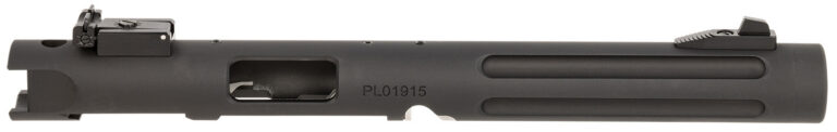 Tactical Solutions PLIV6TEMBRF Pac-Lite Barrel & Receiver 22 LR 6″ Fluted Threaded Black Anodized Chrome Moly Steel, Fits Ruger 22/45/Mark IV/Mark IV 22/45