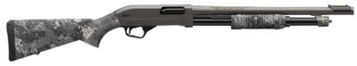 Winchester Repeating Arms 512450395 SXP Hybrid Defender 12 Gauge 3″ Chamber 5+1 (2.75″) 18″, Gray Barrel/Rec, TrueTimber Midnight Synthetic Furniture, Fiber Optic Front