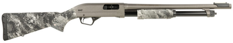 Winchester Repeating Arms 512450695 SXP Hybrid Defender 20 Gauge 3″ Chamber 5+1 (2.75″) 18″, Gray Barrel/Rec, TrueTimber Midnight Synthetic Furniture, Fiber Optic Front