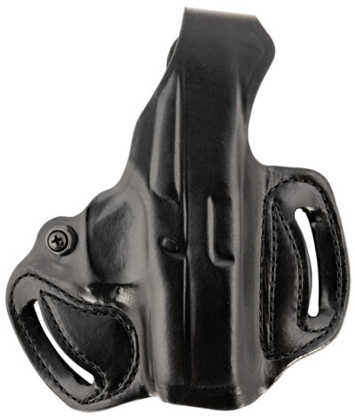 DeSantis Gunhide 085BA8BZ0 Thumb Break Mini Slide OWB Black Leather Belt Slide Fits Glock 43/43x/48 Belt 1.75″ Wide Right Hand
