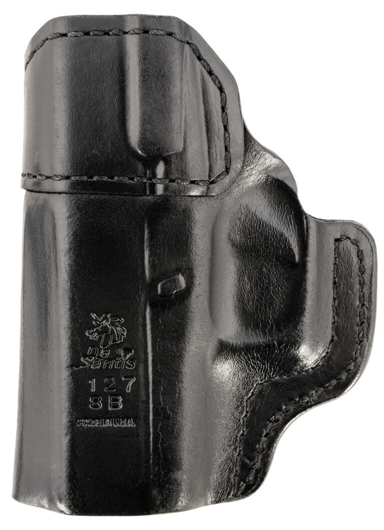 DeSantis Gunhide 127BA8BZ0 Inside Heat IWB Black Leather Belt Clip Fits Glock 43/43x Right Hand DeSantis Gunhide 127BA8BZ0 Inside Heat IWB Black Leather Belt Clip Fits Glock 43/43x Right Hand