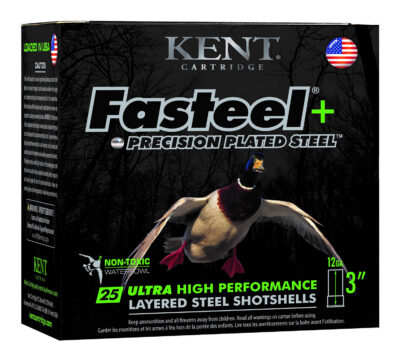 Fasteel + Precision Plated Steel 12ga 3″ 1-1/4oz #2 & #4 1450 FPS 25/RD