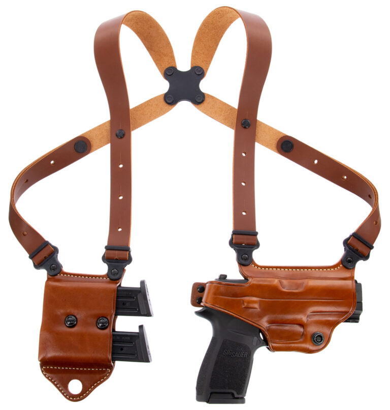 Galco MCII820 Miami Classic II Shoulder System Fits Chest Up To 56″ Tan Leather Harness Fits Sig P320/M17/M18/Taurus G2/G3/G3C Right Hand Galco MCII820 Miami Classic II Shoulder System Fits Chest Up To 56″ Tan Leather Harness Fits Sig P320/M17/M18/Taurus G2/G3/G3C Right Hand