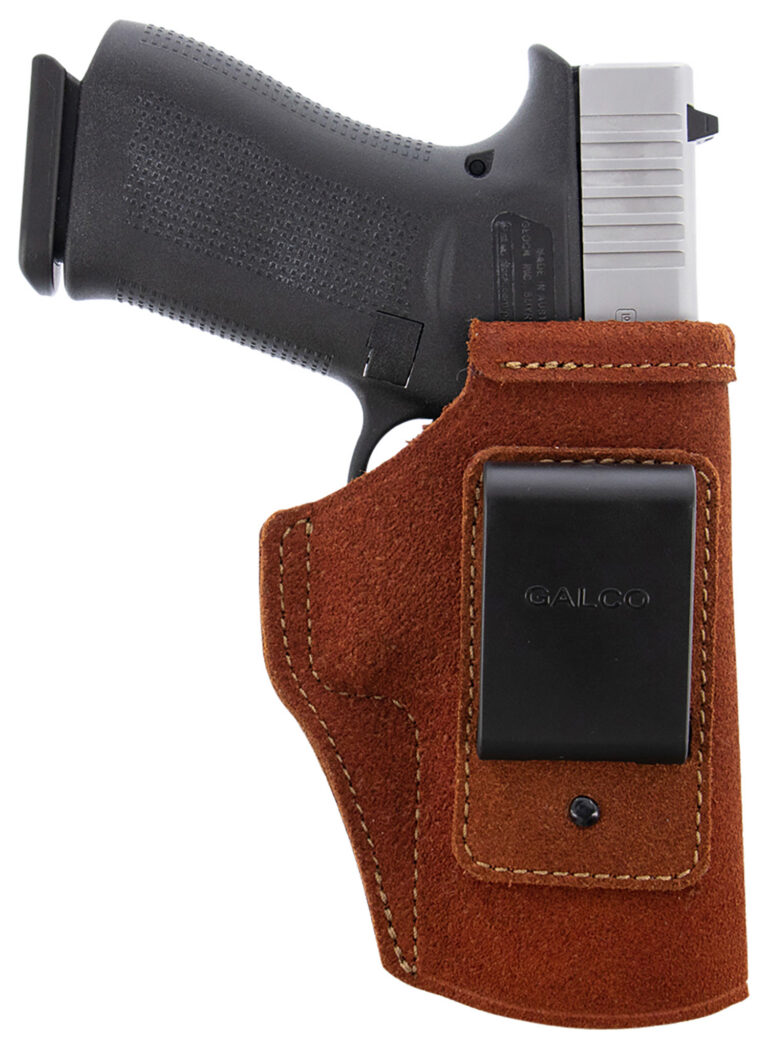 Galco STO858 Stow-N-Go IWB Natural Leather Belt Clip Fits S&W M&P 380EZ Right Hand Galco STO858 Stow-N-Go IWB Natural Leather Belt Clip Fits S&W M&P 380EZ Right Hand