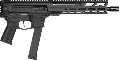 CMMG 99A806DAB Dissent MKGS 9mm Luger 33+1 10.50″, Black, Picatinny Brace Adapter, 5.50″ M-LOK Handguard, Left Side Charging Handle, Zeroed Linear Comp, Zeroed Drop-In Single Stage Trigger