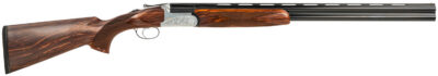 Fausti Usa, Inc 15802 Caledon  28 Gauge 2.75″ 2rd 28″ Blued Barrel, Engraved Stainless Rec, Wood Laser Grain Stock, Metallic Bead Sight