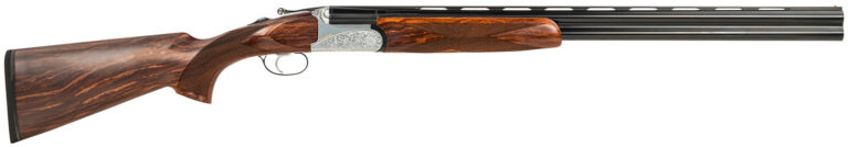 Fausti Usa, Inc 15803 Caledon 28 Gauge 2.75″ 2rd 26″ Blued Barrel, Engraved Stainless Rec, Wood Laser Grain Stock, Metallic Bead Sight Fausti Usa, Inc 15803 Caledon 28 Gauge 2.75″ 2rd 26″ Blued Barrel, Engraved Stainless Rec, Wood Laser Grain Stock, Metallic Bead Sight