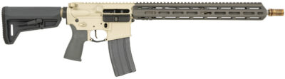 Q SUGAR WEASEL 5.56 NATO 16IN BARREL 1 IN 17 TWIST RIFLE FDE RECEIVER GRAY ACCENTS SW-556-16IN-RIFLE