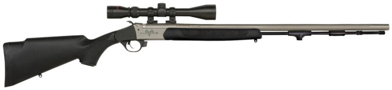 Traditions R5-74115040 Pursuit XT 45 Cal 209 Primer 26″, Stainless Barrel/Rec, Black Synthetic Furniture, Elite XT Trigger, 3-9x40mm Duplex Scope