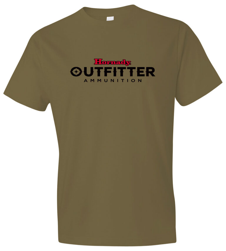 Hornady Gear 31362 Big Buck  Coyote Brown, Cotton Short Sleeve, Semi-Fitted, Medium