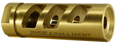 Rise Armament RA701223TIN RA-701  Gold Nitride Titanium with 1/2″-28 tpi Threads for 22 Cal