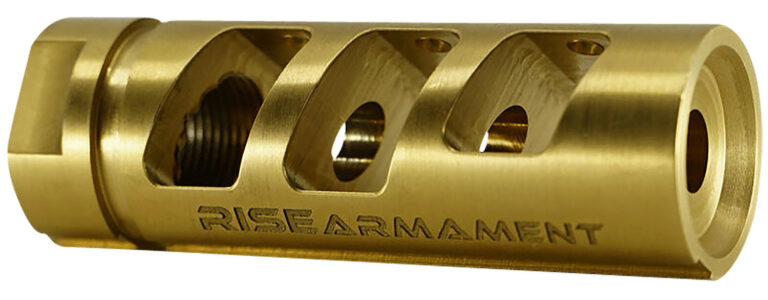 Rise Armament RA701223TIN RA-701  Gold Nitride Titanium with 1/2″-28 tpi Threads for 22 Cal