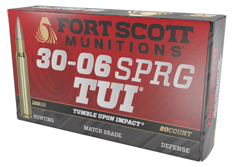 Fort Scott Munitions 3006168SCV Tumble Upon Impact (TUI) Rifle 30-06Springfield 168gr Solid Copper Spun 20 Per Box/10 Case Fort Scott Munitions 3006168SCV Tumble Upon Impact (TUI) Rifle 30-06Springfield 168gr Solid Copper Spun 20 Per Box/10 Case