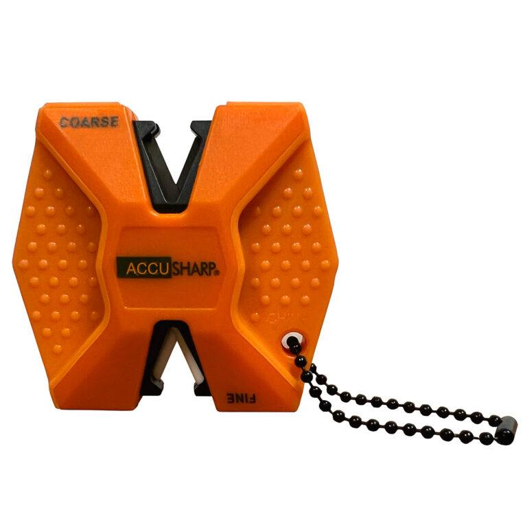 AccuSharp 344C 2-Step Knife Sharpener Hand Held Diamond Tungsten Carbide Sharpener Coarse/Fine Blaze Orange AccuSharp 344C 2-Step Knife Sharpener Hand Held Diamond Tungsten Carbide Sharpener Coarse/Fine Blaze Orange