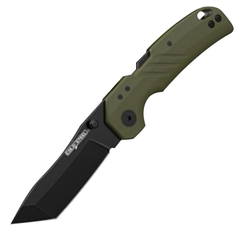 Cold Steel CSFL30DPLTBGZ Engage 3″ Folding Tanto Plain Black PVD Stonewashed 4116 SS Blade/4.11″ OD Green GFN Handle Includes Belt Clip Cold Steel CSFL30DPLTBGZ Engage 3″ Folding Tanto Plain Black PVD Stonewashed 4116 SS Blade/4.11″ OD Green GFN Handle Includes Belt Clip