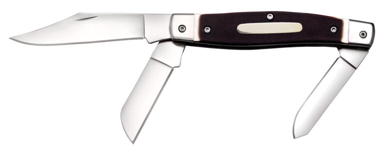 Cold Steel CSFLSTKMN Stockman 2″/2.30″/3.50″ Folding Clip/Sheepsfoot/Spey Plain 8Cr13MoV SS Blade/Rough Black w/Polished Bolsters Bone Handle Cold Steel CSFLSTKMN Stockman 2″/2.30″/3.50″ Folding Clip/Sheepsfoot/Spey Plain 8Cr13MoV SS Blade/Rough Black w/Polished Bolsters Bone Handle