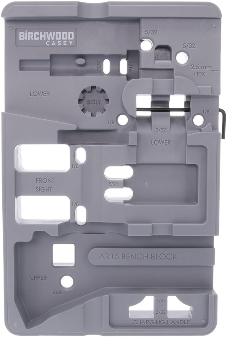 Birchwood Casey ARBENCH-BLOCK Bench Block Gray AR-15 Birchwood Casey ARBENCH-BLOCK Bench Block Gray AR-15