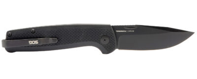 S.O.G SOGTM1005BX Terminus SJ 2.90″ Folding Clip Point Plain Stonewashed Cryo D2 Steel Blade/ Blackout G10 Handle Includes Belt Clip
