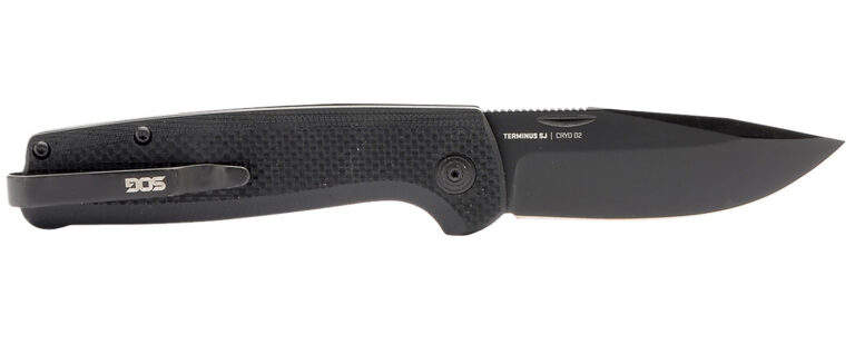 S.O.G SOGTM1005BX Terminus SJ 2.90″ Folding Clip Point Plain Stonewashed Cryo D2 Steel Blade/ Blackout G10 Handle Includes Belt Clip S.O.G SOGTM1005BX Terminus SJ 2.90″ Folding Clip Point Plain Stonewashed Cryo D2 Steel Blade/ Blackout G10 Handle Includes Belt Clip