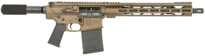 Diamondback DB1222C071 DB10  308 Win 20+1 13.50″, Midnight Bronze, Carbon Lower, 9″ M-LOK Handguard, Black Padded Buffer Tube/Magpul Grip