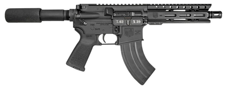 Diamondback DB1912O001 DB15  7.62x39mm 28+1 7″, Black, Carbon Lower, 6″ M-LOK Handguard, Padded Buffer Tube, Magpul Grip