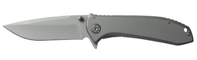 Smiths Products 51010 Titania II 3.50″ Folding Drop Point Plain Satin Titanium Coated Stainless Steel Blade/Stainless Steel Handle Includes Pocket Clip