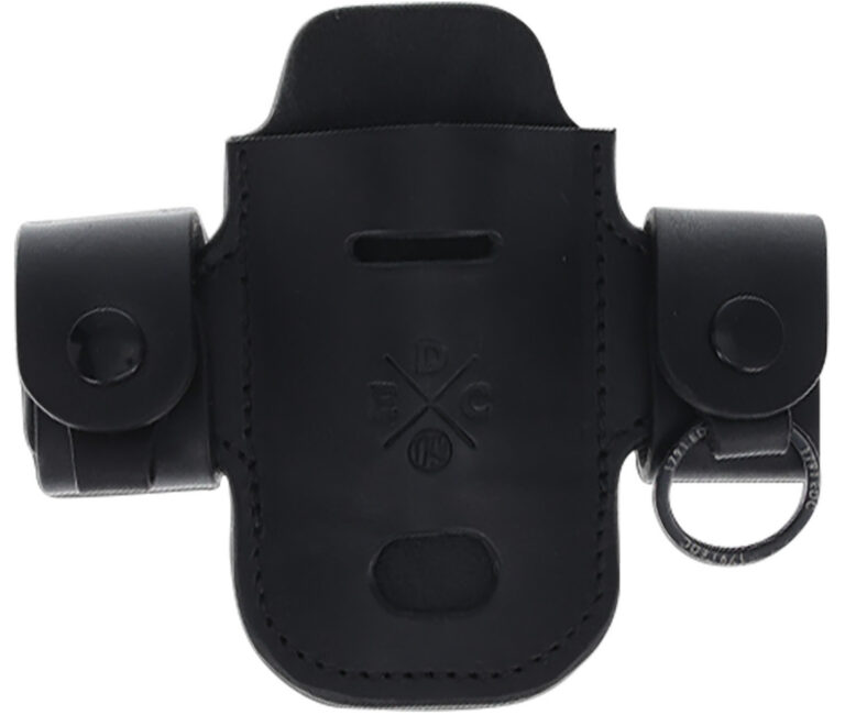1791 Gunleather HDASSLBLKA EDC Heavy Duty Solo Action Snap OWB Black Leather Belt Loop Ambidextrous