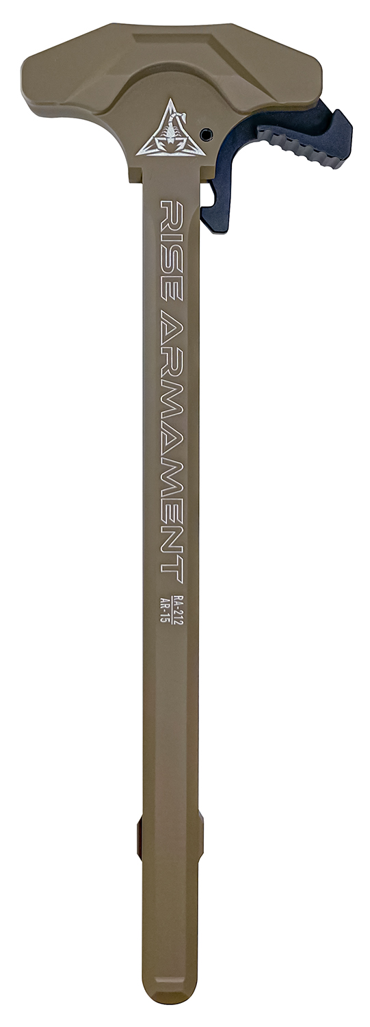 Rise Armament RA212FDE Extended Charging Handle RA-212 FDE Aluminum for AR-15 Rise Armament RA212FDE Extended Charging Handle RA-212 FDE Aluminum for AR-15