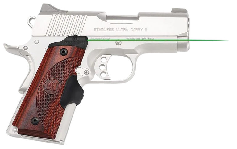 Crimson Trace LG902G Lasergrips Master Series 1911 Compact, Green Laser Rosewood Crimson Trace LG902G Lasergrips Master Series 1911 Compact, Green Laser Rosewood