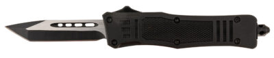 Steel River Knives MT616BT Spartan  Mini 2.75″ OTF Tanto Plain Black/Silver 440C SS Blade/ 4.25″ Black Aluminum Zinc Alloy Handle