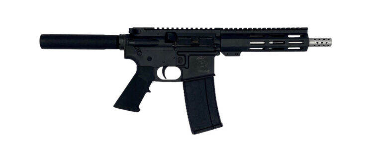Great Lakes Firearms GL15223SSPBLK AR-15 Pistol 223 Wylde 30+1 7.50″ Stainless Barrel, Black, 7″ M-LOK Handguard, Buffer Tube (No Brace), A2 Grip Great Lakes Firearms GL15223SSPBLK AR-15 Pistol 223 Wylde 30+1 7.50″ Stainless Barrel, Black, 7″ M-LOK Handguard, Buffer Tube (No Brace), A2 Grip